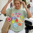  Cute Fruit Labels Rio Colorful Beach Ready Vacation Sunshine Summer Fun Comfort Colors Tee