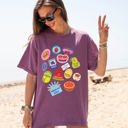 XXL Berry Red Cute Fruit Labels Rio Colorful Beach Ready Vacation Sunshine Summer Fun Comfort Colors Tee