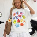 XXL White Cute Fruit Labels Rio Colorful Beach Ready Vacation Sunshine Summer Fun Comfort Colors Tee