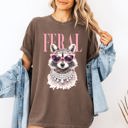  Feral Raccoon Fashion Forward Coastal Vibe With Playful Style And Sunset Seaside Adventure Comfort Colors Tee