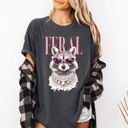 XXXL Pepper Dark Gray Feral Raccoon Fashion Forward Coastal Vibe With Playful Style And Sunset Seaside Adventure Comfort Colors Tee