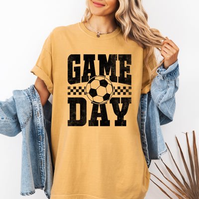 Game Day Soccer World Champs USA Tournament Championship Edition Comfort Colors Tee