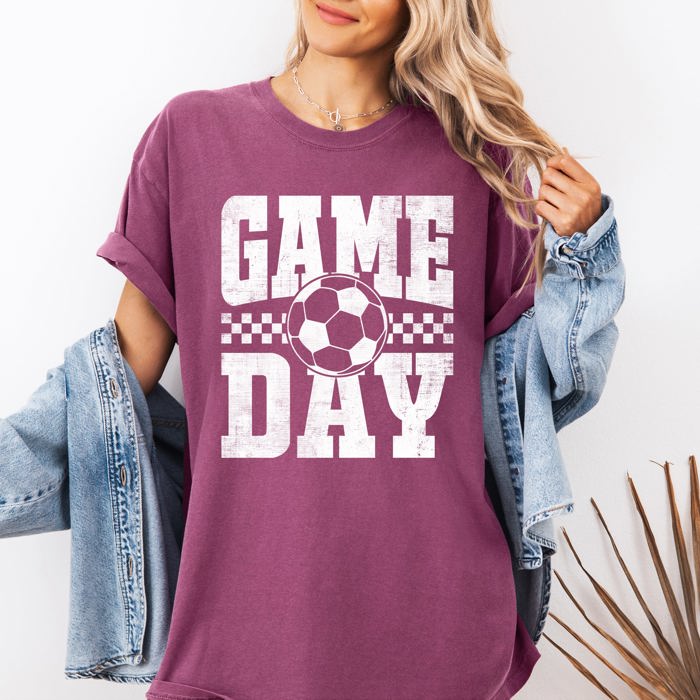 Game Day Soccer World Champs USA Tournament Championship Edition Comfort Colors Tee