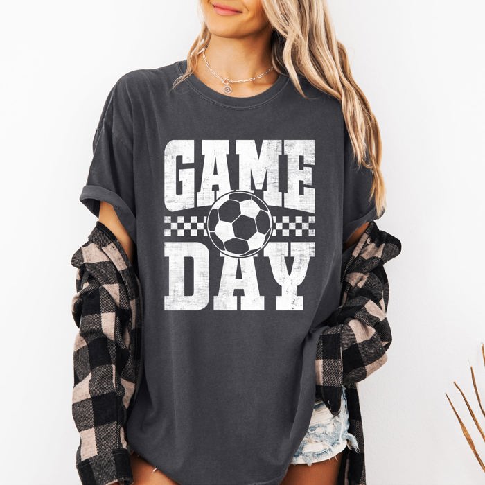 Game Day Soccer World Champs USA Tournament Championship Edition Comfort Colors Tee