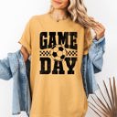 Large Mustard Game Day Soccer World Champs USA Tournament Championship Edition Comfort Colors Tee