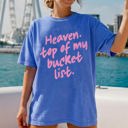  Heaven Top Of My Bucket List Gospel Faith Religious Christ Christian Comfort Colors Tee