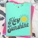 XXXL Island Reef Green Hey Sunshine Positivity Beach Ready Vacation Summer Fun Faith Hope Joy Comfort Colors Tee
