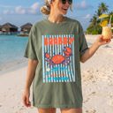  If Crabby Return To Beach, Blue Strips, Beach Ready, Vacation, Sunshine, Summer Fun Comfort Colors Tee