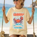 XXXL Butter If Crabby Return To Beach, Blue Strips, Beach Ready, Vacation, Sunshine, Summer Fun Comfort Colors Tee