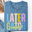 Medium Blue Jean Later Gator Comfort Colors Tee