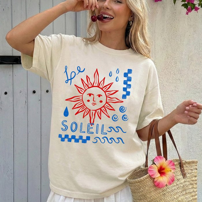 Le Soleil Beach Ready Vacation Sunshine Summer Fun Vibes For The Shore Comfort Colors Tee