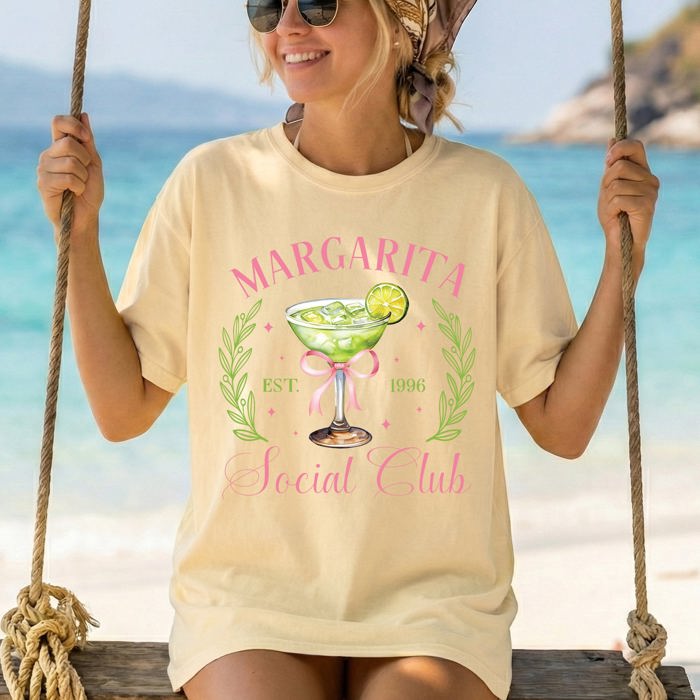 Margarita Social Club Beach Ready, Vacation, Sunshine, Summer Fun Comfort Colors Tee