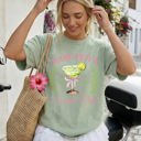 XL Bay Light Sage Margarita Social Club Beach Ready, Vacation, Sunshine, Summer Fun Comfort Colors Tee