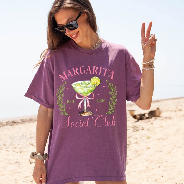 Margarita Social Club Beach Ready, Vacation, Sunshine, Summer Fun Comfort Colors Tee
