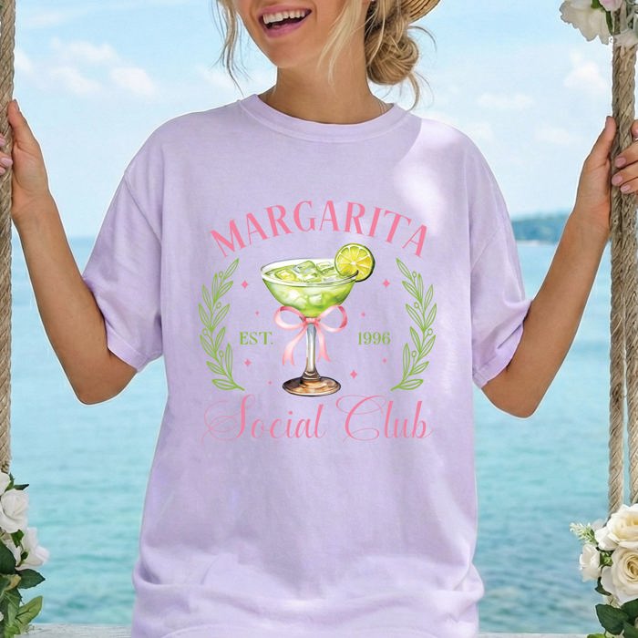 Margarita Social Club Beach Ready, Vacation, Sunshine, Summer Fun Comfort Colors Tee