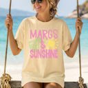  Margs and Sunshine Margaritas Beach Ready Vacation Sunshine Summer Fun Comfort Colors Tee