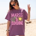 Large Berry Red Margs and Sunshine Margaritas Beach Ready Vacation Sunshine Summer Fun Comfort Colors Tee