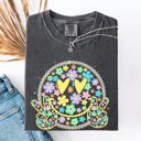  Pastel Retro Smiley Face Hearts Beach Ready Vacation Sunshine Summer Fun Comfort Colors Tee