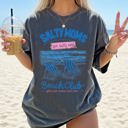 XXL Pepper Dark Gray Salty Moms Beach Club Beach Ready Vacation Sunshine Summer Fun Comfort Colors Tee