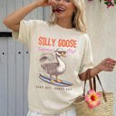 XXL Ivory Cream Silly Goose Summer Club Beach Ready Vacation Sunshine Summer Fun Comfort Colors Tee