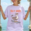 Small Orchid Light Purple Silly Goose Summer Club Beach Ready Vacation Sunshine Summer Fun Comfort Colors Tee