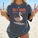 Small Pepper Dark Gray Silly Goose Summer Club Beach Ready Vacation Sunshine Summer Fun Comfort Colors Tee