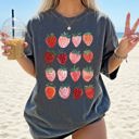  Strawberries Summer Festival Beach Ready Sweet Fruit Celebration Comfort Colors Tee