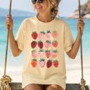 XXXL Butter Strawberries Summer Festival Beach Ready Sweet Fruit Celebration Comfort Colors Tee