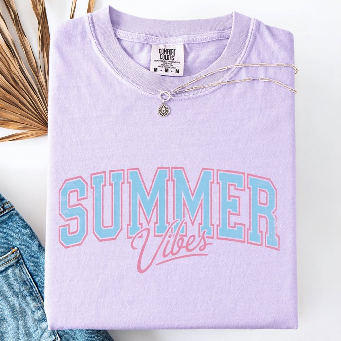 Summer Vibes Beach Ready Vacation Sunshine Summer Fun All Day Comfort Colors Tee