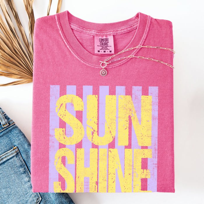 Sunshine Beach Ready, Vacation, Sunshine, Summer Fun Comfort Colors Tee