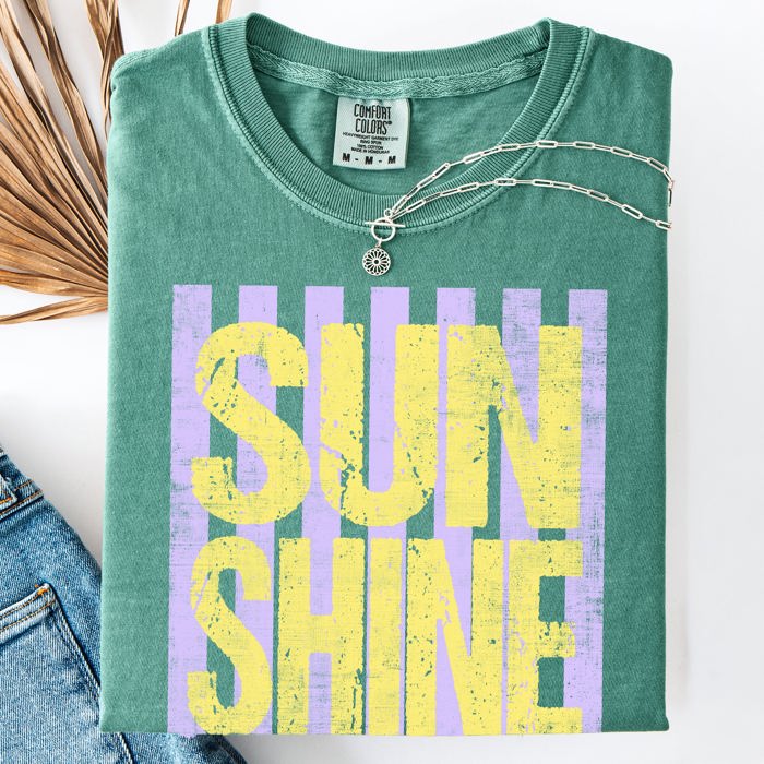 Sunshine Beach Ready, Vacation, Sunshine, Summer Fun Comfort Colors Tee