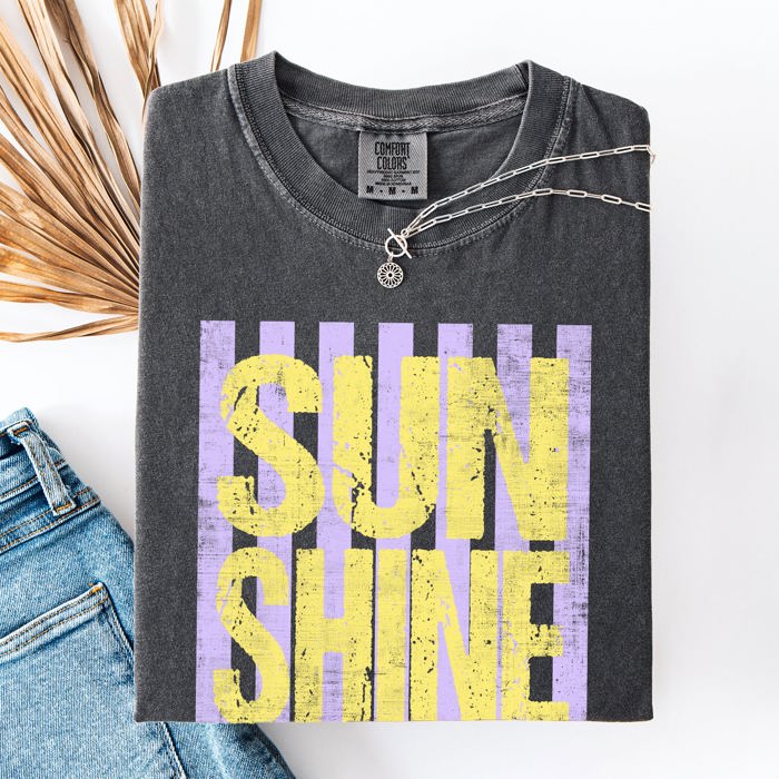 Sunshine Beach Ready, Vacation, Sunshine, Summer Fun Comfort Colors Tee