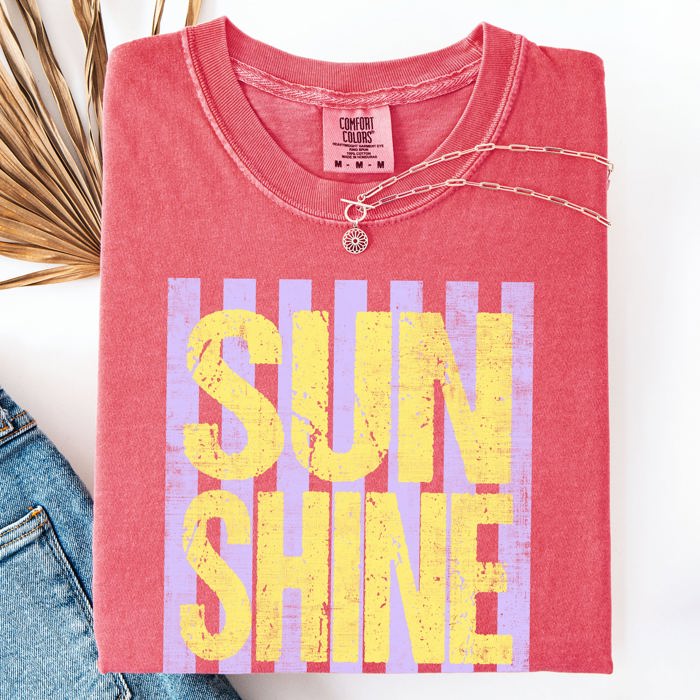 Sunshine Beach Ready, Vacation, Sunshine, Summer Fun Comfort Colors Tee