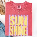 XL Watermelon Pink Sunshine Beach Ready, Vacation, Sunshine, Summer Fun Comfort Colors Tee