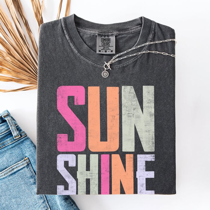 Sunshine State Of Mind Beach Vibes Edition Vacation Sunshine Summer Fun Comfort Colors Tee