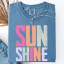 Small Blue Jean Sunshine State Of Mind Beach Vibes Edition Vacation Sunshine Summer Fun Comfort Colors Tee