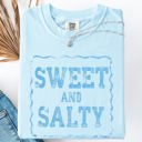 XXL Chambray Baby Blue Sweet And Salty Sassy Beach Ready Vacation Sunshine Summer Fun Comfort Colors Tee