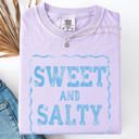 Large Orchid Light Purple Sweet And Salty Sassy Beach Ready Vacation Sunshine Summer Fun Comfort Colors Tee