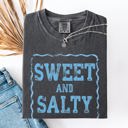 XXXL Pepper Dark Gray Sweet And Salty Sassy Beach Ready Vacation Sunshine Summer Fun Comfort Colors Tee