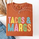 XXXL Yam Tacos And Margs Margaritas Fun Party Beach Vibes Edition Graphic Comfort Colors Tee