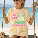  Tan Lines And Tequila Margarita Beach Ready Vacation Sunshine Summer Fun Comfort Colors Tee