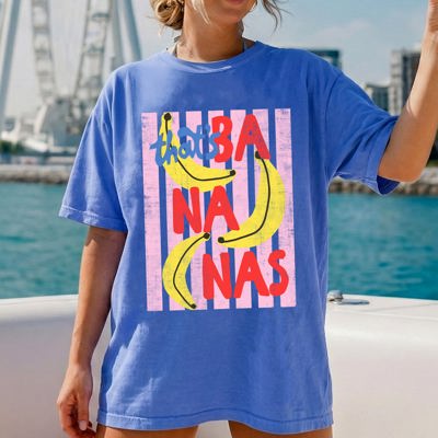 That's Bananas, Rio, Folk Beach Ready Vacation Sunshine Summer Fun Comfort Colors Tee
