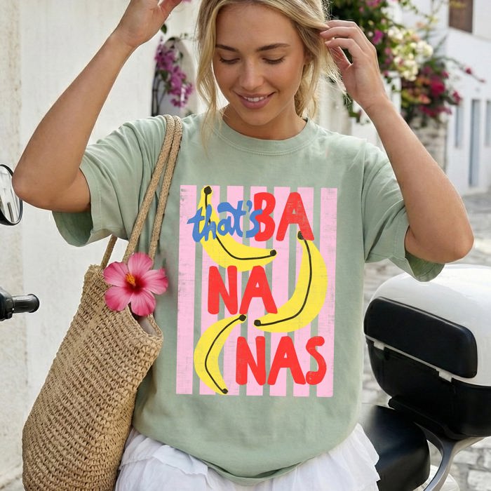That's Bananas, Rio, Folk Beach Ready Vacation Sunshine Summer Fun Comfort Colors Tee