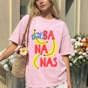 Large Blossom Light Pink That's Bananas, Rio, Folk Beach Ready Vacation Sunshine Summer Fun Comfort Colors Tee