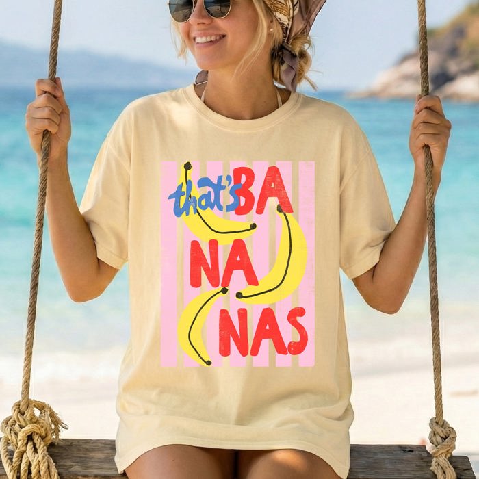 That's Bananas, Rio, Folk Beach Ready Vacation Sunshine Summer Fun Comfort Colors Tee