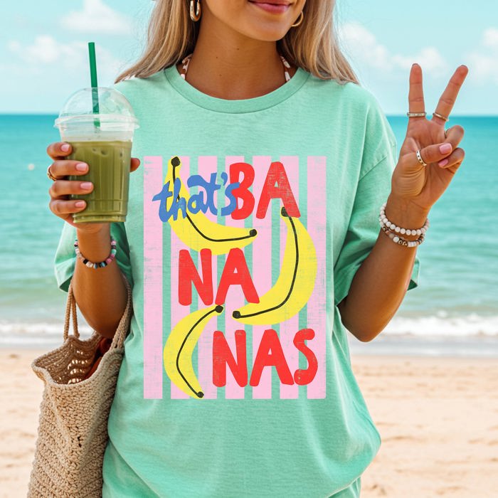 That's Bananas, Rio, Folk Beach Ready Vacation Sunshine Summer Fun Comfort Colors Tee