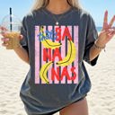 XL Pepper Dark Gray That's Bananas, Rio, Folk Beach Ready Vacation Sunshine Summer Fun Comfort Colors Tee