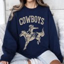  Rugged Cowboys Bronco Rider Western Horse Graphic Vintage Heritage Edition Sweatshirt