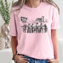 Large Blossom Light Pink Cowboys Ranch Cowgirls Western Country Heritage Rodeo Life Vintage Rustic Americana Pride Comfort Colors Tee