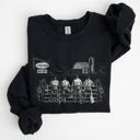 XXL Black Cowboys Ranch Cowgirls Western Country Lifestyle Scene Artwork Graphic Sweatshirt